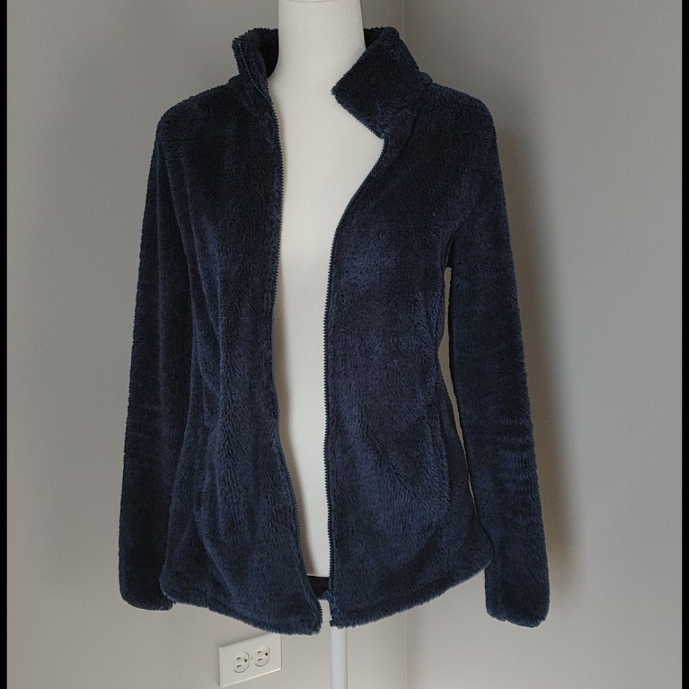 St johns bay fuzzy zip up M